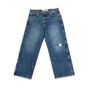 AMO Denim Billie Jeans in Warmth Cropped Wide Straight Leg Women's Size 29